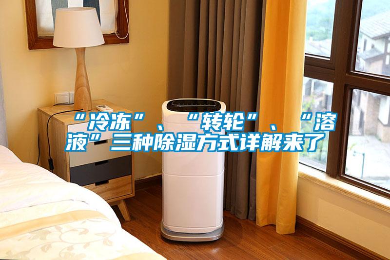“冷凍”、“轉(zhuǎn)輪”、“溶液”三種除濕方式詳解來(lái)了