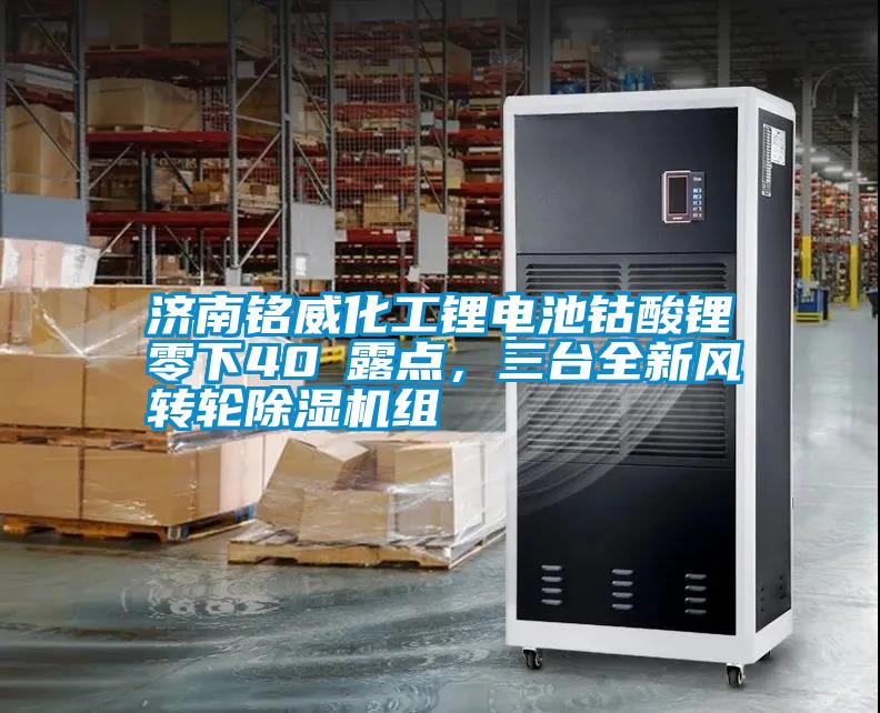 濟南銘威化工鋰電池鈷酸鋰零下40℃露點，三臺全新風轉(zhuǎn)輪除濕機組
