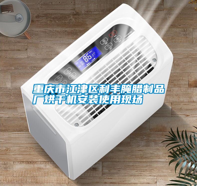 重慶市江津區(qū)利豐腌臘制品廠烘干機安裝使用現場