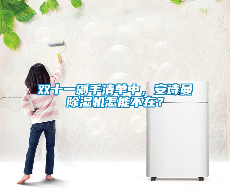 雙十一剁手清單中，安詩曼除濕機怎能不在？