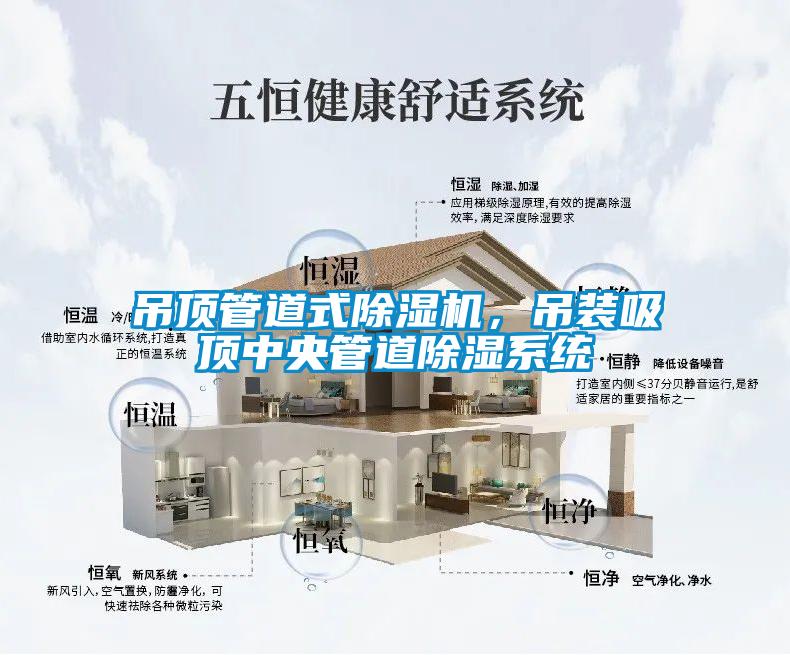 吊頂管道式除濕機，吊裝吸頂中央管道除濕系統(tǒng)