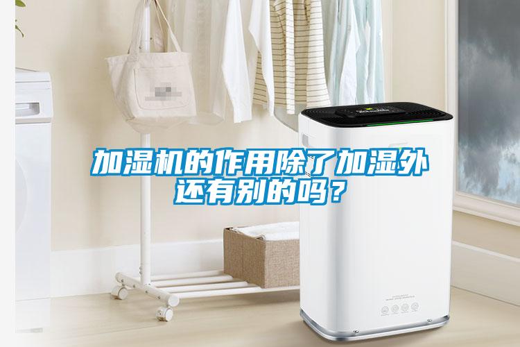 加濕機(jī)的作用除了加濕外還有別的嗎？