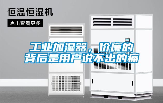 工業(yè)加濕器，價(jià)廉的背后是用戶說(shuō)不出的痛