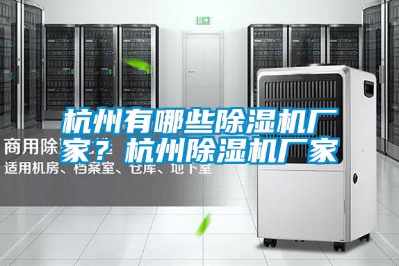 杭州有哪些除濕機廠家？杭州除濕機廠家