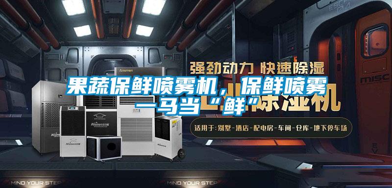 果蔬保鮮噴霧機(jī)，保鮮噴霧一馬當(dāng)“鮮”