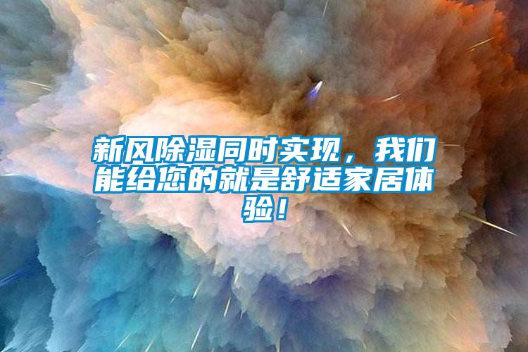 新風(fēng)除濕同時實現(xiàn)，我們能給您的就是舒適家居體驗！
