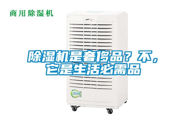 除濕機是奢侈品？不，它是生活必需品