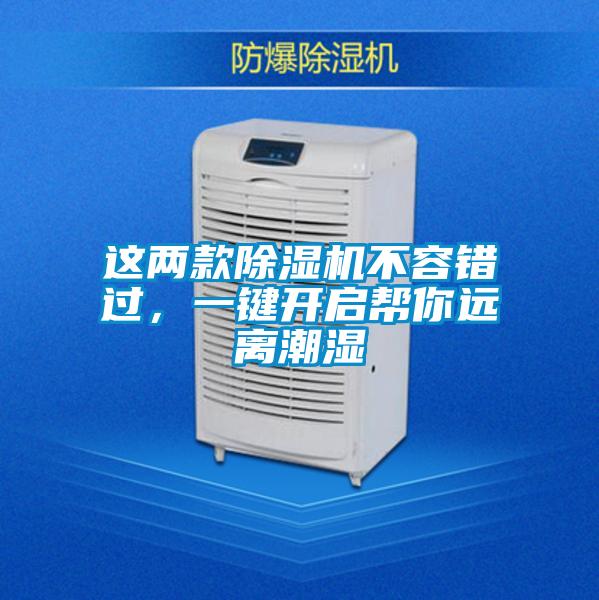 這兩款除濕機不容錯過，一鍵開啟幫你遠離潮濕