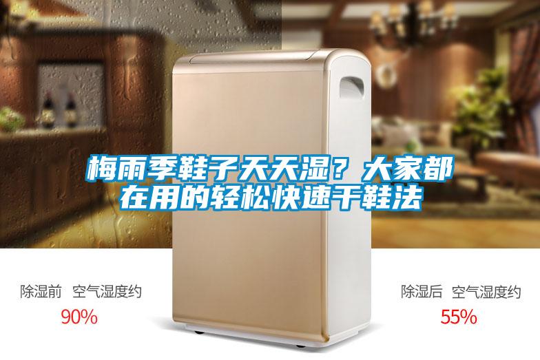梅雨季鞋子天天濕？大家都在用的輕松快速干鞋法