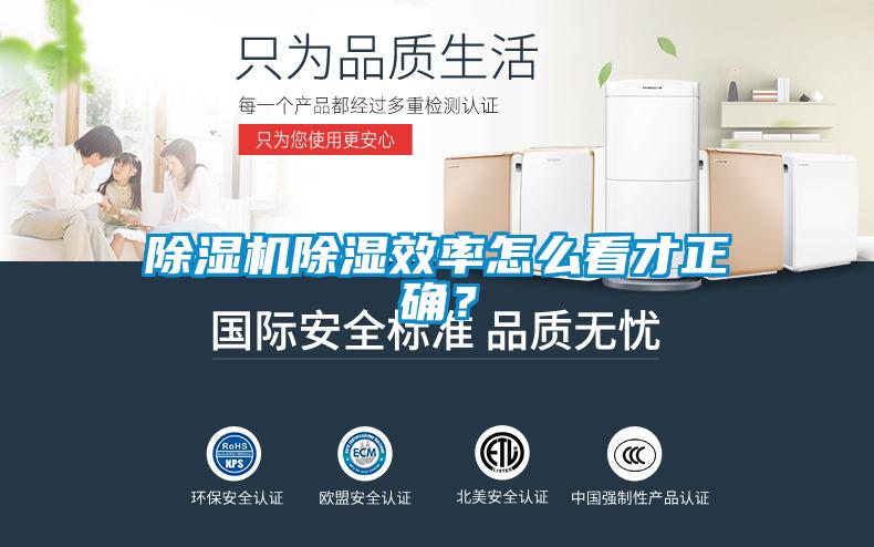 除濕機(jī)除濕效率怎么看才正確？
