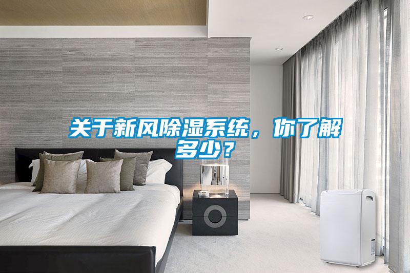 關(guān)于新風(fēng)除濕系統(tǒng)，你了解多少？