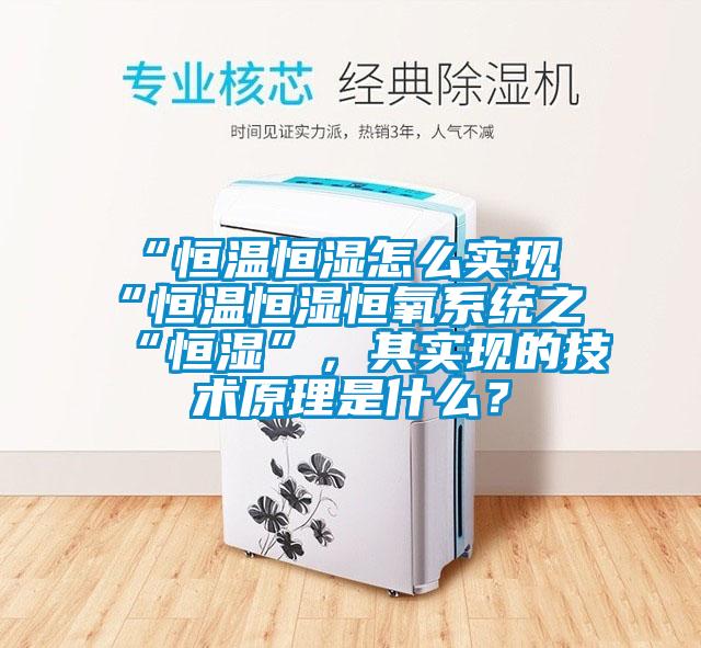 “恒溫恒濕怎么實現(xiàn)“恒溫恒濕恒氧系統(tǒng)之“恒濕”，其實現(xiàn)的技術原理是什么？