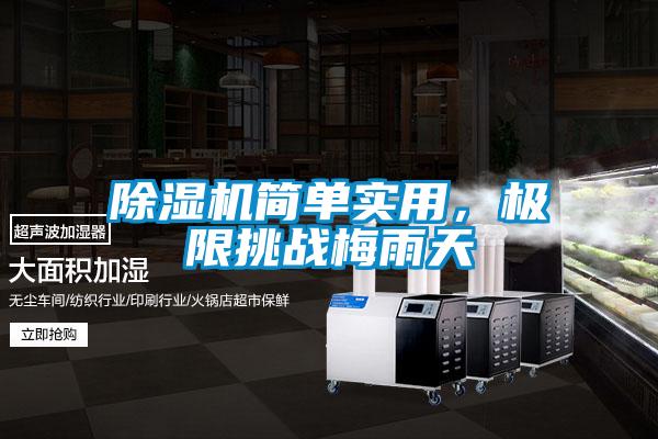 除濕機簡單實用，極限挑戰(zhàn)梅雨天