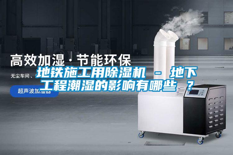地鐵施工用除濕機 - 地下工程潮濕的影響有哪些 ？