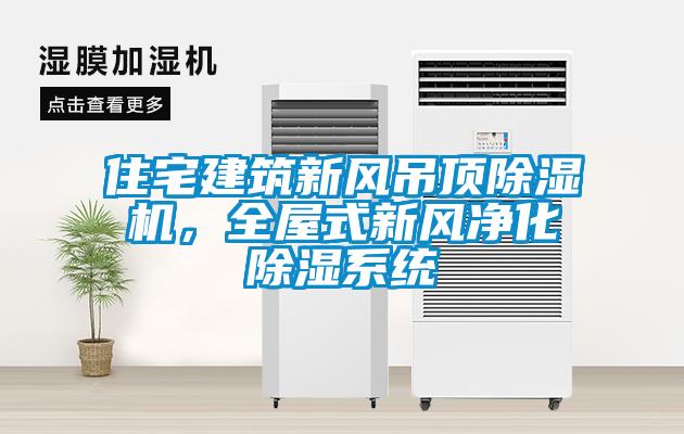 住宅建筑新風吊頂除濕機，全屋式新風凈化除濕系統(tǒng)