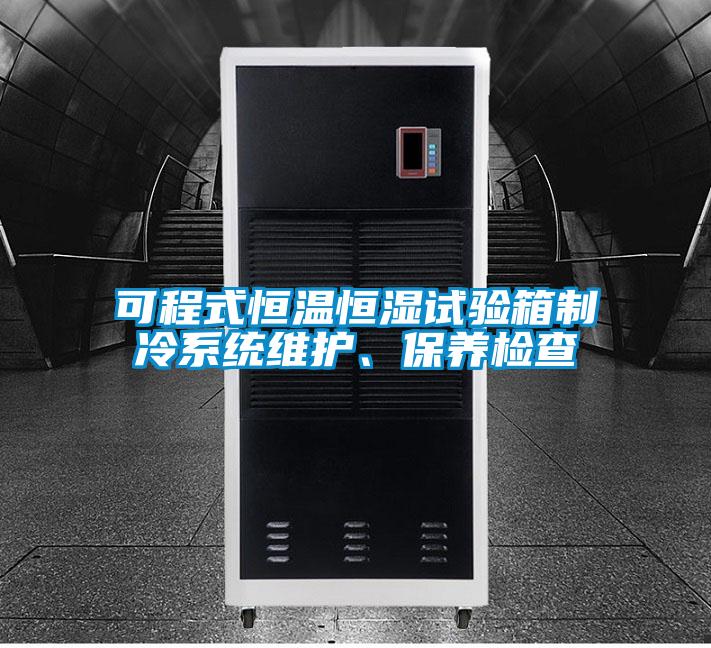 可程式恒溫恒濕試驗(yàn)箱制冷系統(tǒng)維護(hù)、保養(yǎng)檢查