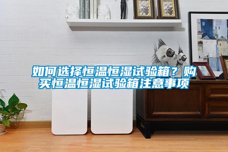 如何選擇恒溫恒濕試驗(yàn)箱？購(gòu)買恒溫恒濕試驗(yàn)箱注意事項(xiàng)