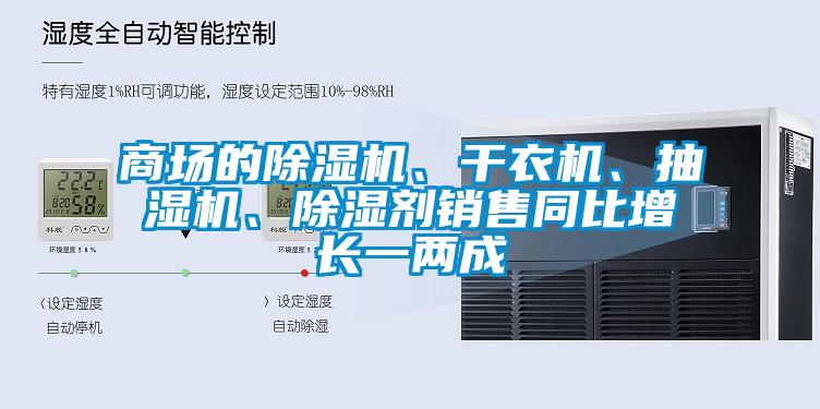 商場(chǎng)的除濕機(jī)、干衣機(jī)、抽濕機(jī)、除濕劑銷(xiāo)售同比增長(zhǎng)一兩成