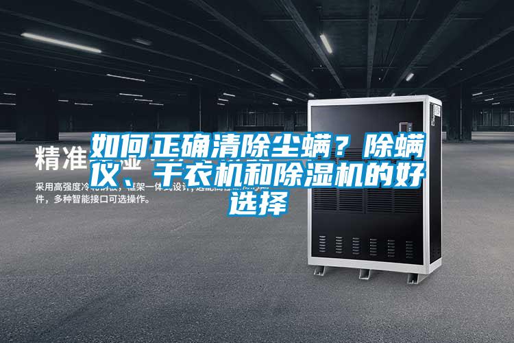如何正確清除塵螨？除螨儀、干衣機和除濕機的好選擇