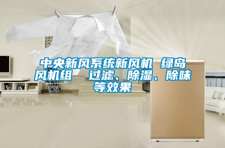 中央新風(fēng)系統(tǒng)新風(fēng)機(jī) 綠島風(fēng)機(jī)組  過(guò)濾、除濕、除味等效果