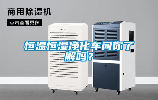 恒溫恒濕凈化車間你了解嗎？