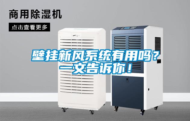 壁掛新風(fēng)系統(tǒng)有用嗎？一文告訴你！
