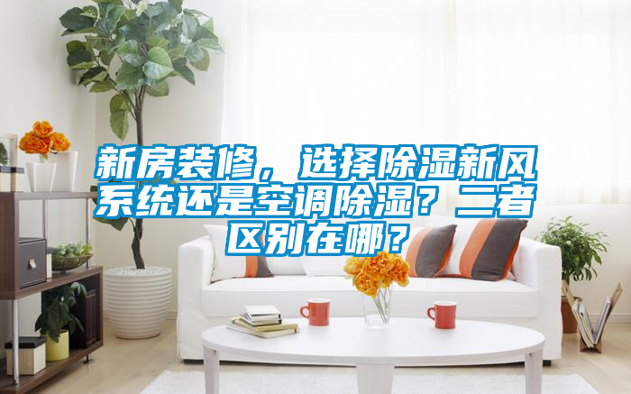 新房裝修，選擇除濕新風系統(tǒng)還是空調(diào)除濕？二者區(qū)別在哪？