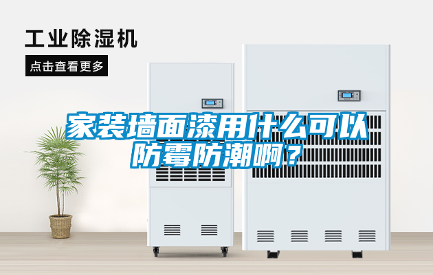 家裝墻面漆用什么可以防霉防潮??？
