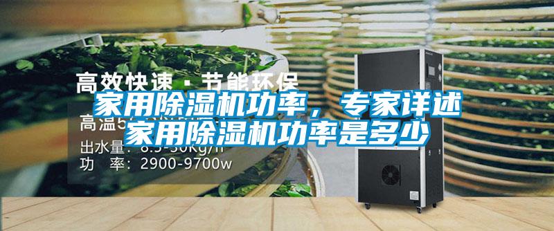 家用除濕機功率，專家詳述家用除濕機功率是多少