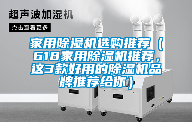 家用除濕機選購?fù)扑]（618家用除濕機推薦，這3款好用的除濕機品牌推薦給你）
