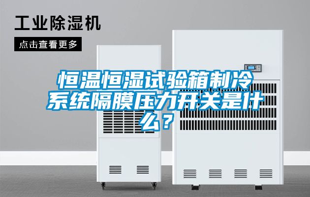 恒溫恒濕試驗(yàn)箱制冷系統(tǒng)隔膜壓力開(kāi)關(guān)是什么？