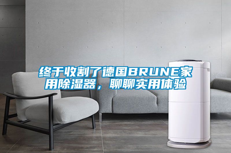 終于收割了德國(guó)BRUNE家用除濕器，聊聊實(shí)用體驗(yàn)