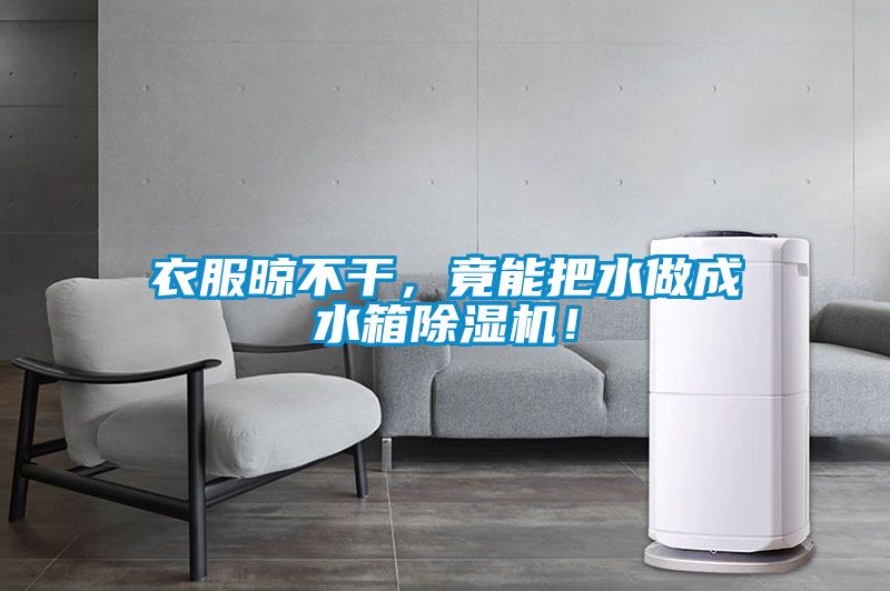 衣服晾不干，竟能把水做成水箱除濕機！