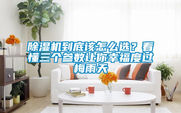 除濕機到底該怎么選？看懂三個參數(shù)讓你幸福度過梅雨天