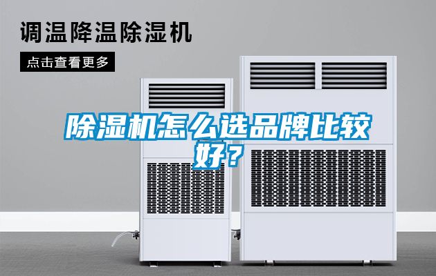 除濕機怎么選品牌比較好？