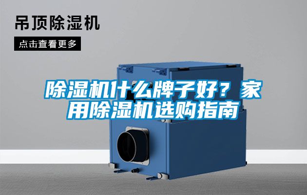 除濕機(jī)什么牌子好？家用除濕機(jī)選購指南