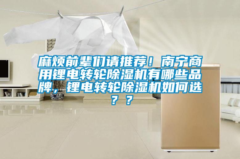 麻煩前輩們請推薦！南寧商用鋰電轉(zhuǎn)輪除濕機(jī)有哪些品牌，鋰電轉(zhuǎn)輪除濕機(jī)如何選？？
